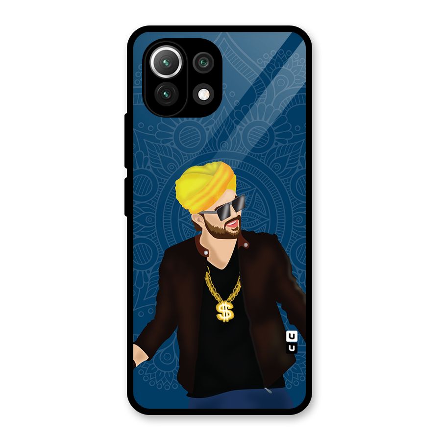 Indie Pop Illustration Glass Back Case for Mi 11 Lite NE 5G