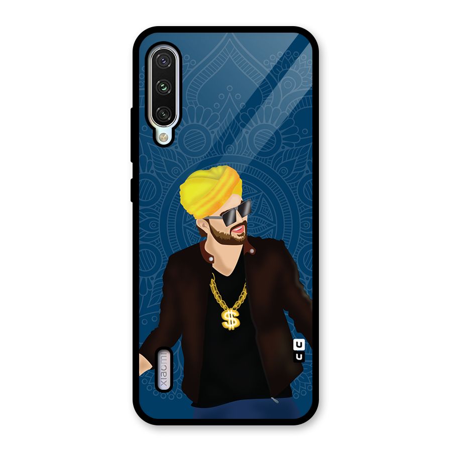 Indie Pop Illustration Glass Back Case for Mi A3