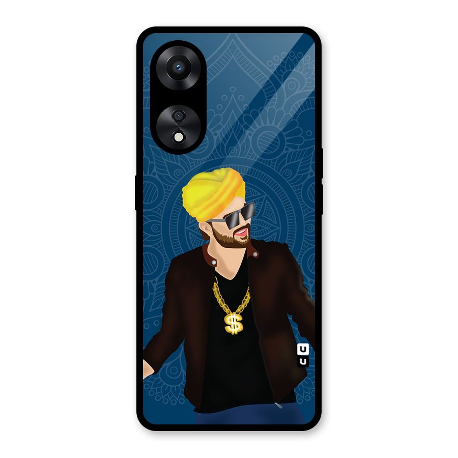 Indie Pop Illustration Glass Back Case for Oppo A78