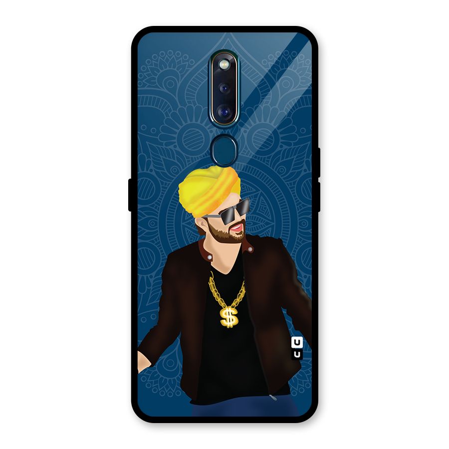 Indie Pop Illustration Glass Back Case for Oppo F11 Pro