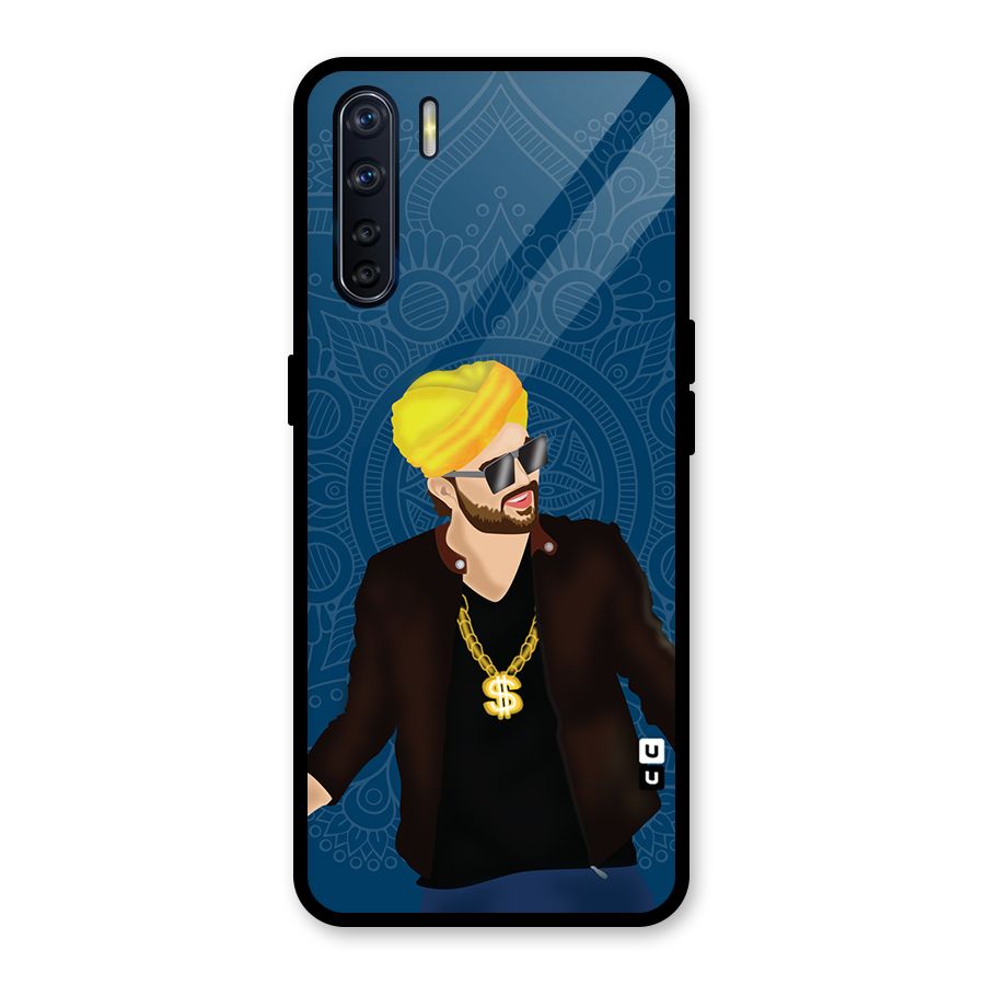 Indie Pop Illustration Glass Back Case for Oppo F15