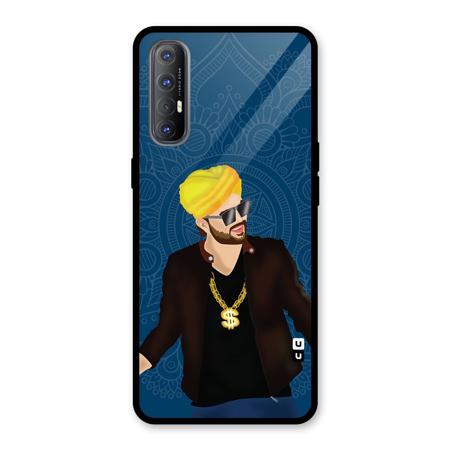 Indie Pop Illustration Glass Back Case for Oppo Reno3 Pro