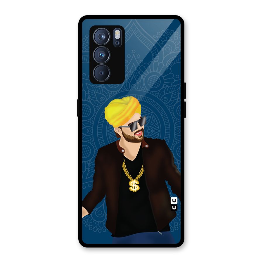 Indie Pop Illustration Glass Back Case for Oppo Reno6 Pro 5G