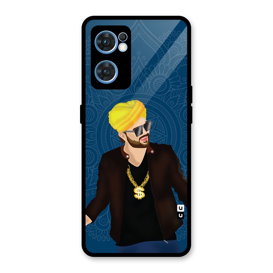 Indie Pop Illustration Glass Back Case for Oppo Reno7 5G