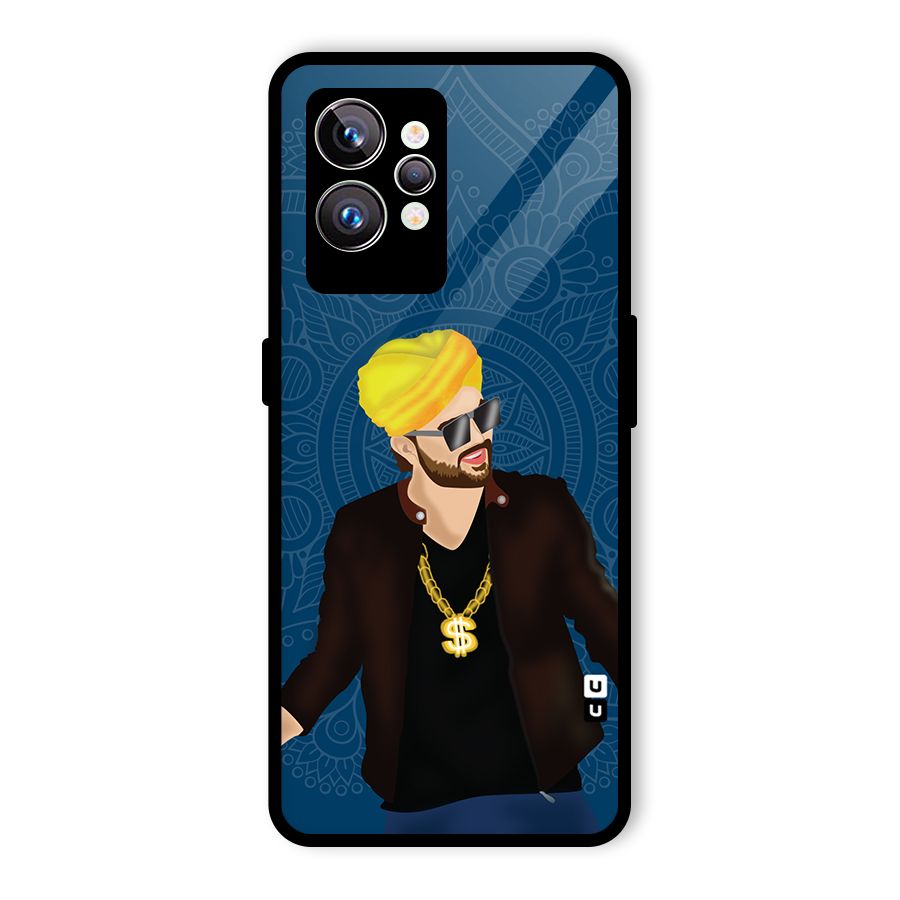 Indie Pop Illustration Glass Back Case for Realme GT2 Pro