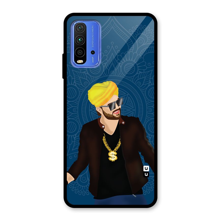 Indie Pop Illustration Glass Back Case for Redmi 9 Power