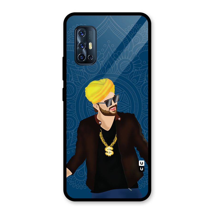 Indie Pop Illustration Glass Back Case for Vivo V17