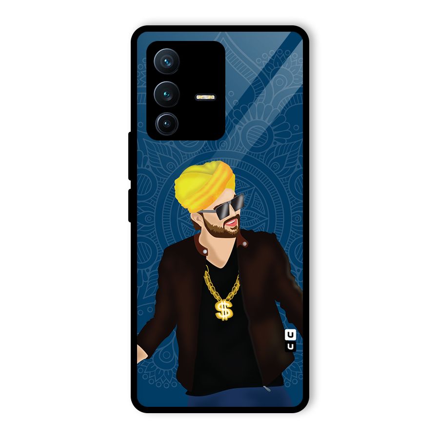 Indie Pop Illustration Glass Back Case for Vivo V23 Pro