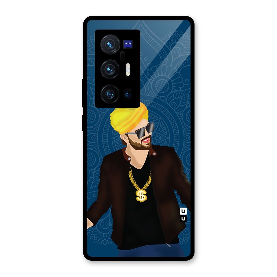 Indie Pop Illustration Glass Back Case for Vivo X70 Pro Plus