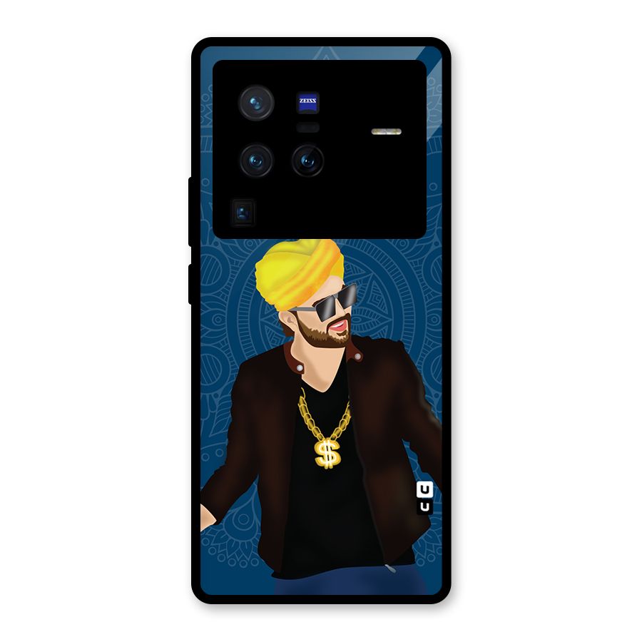 Indie Pop Illustration Glass Back Case for Vivo X80 Pro