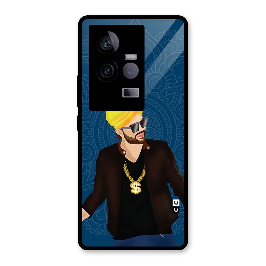 Indie Pop Illustration Glass Back Case for Vivo iQOO 11 5G
