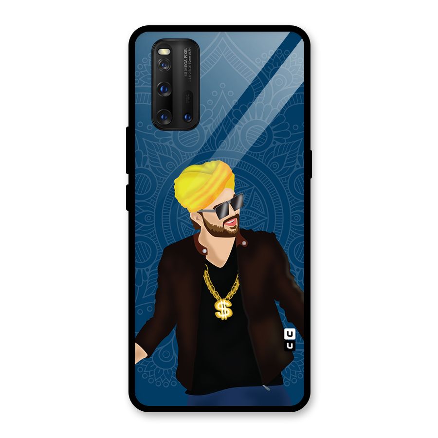 Indie Pop Illustration Glass Back Case for Vivo iQOO 3