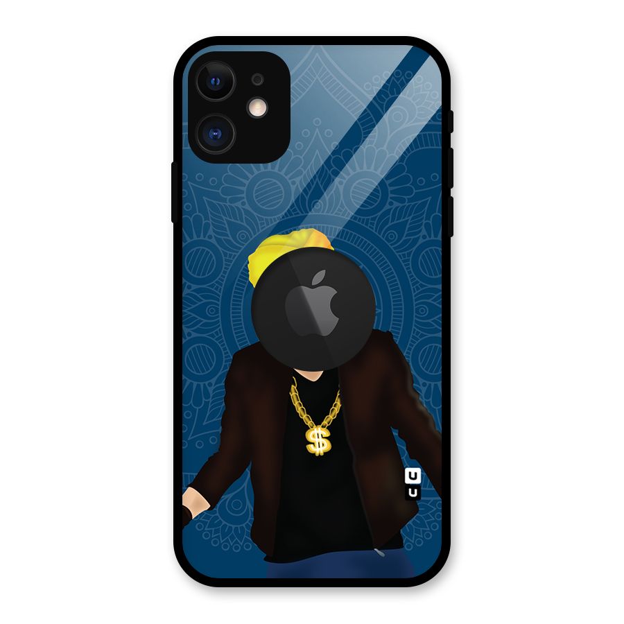 Indie Pop Illustration Glass Back Case for iPhone 11 Logo Cut