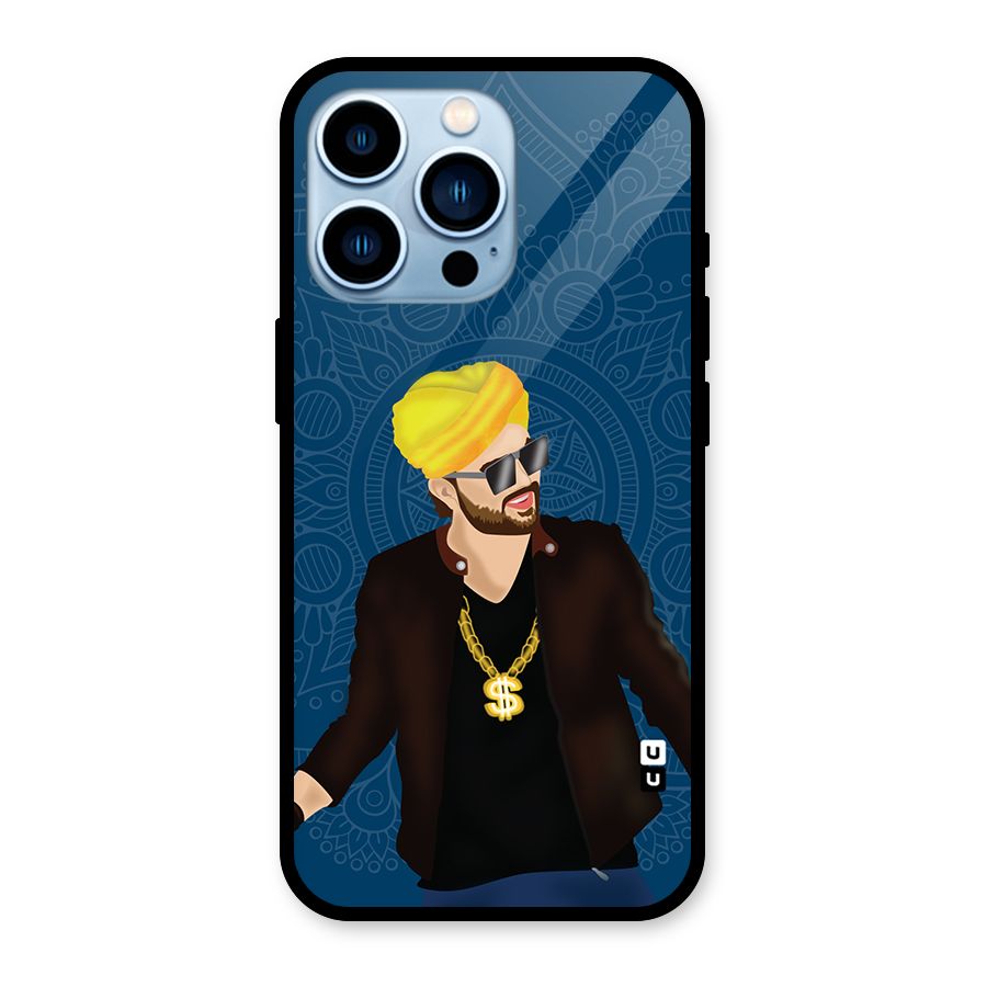 Indie Pop Illustration Glass Back Case for iPhone 13 Pro