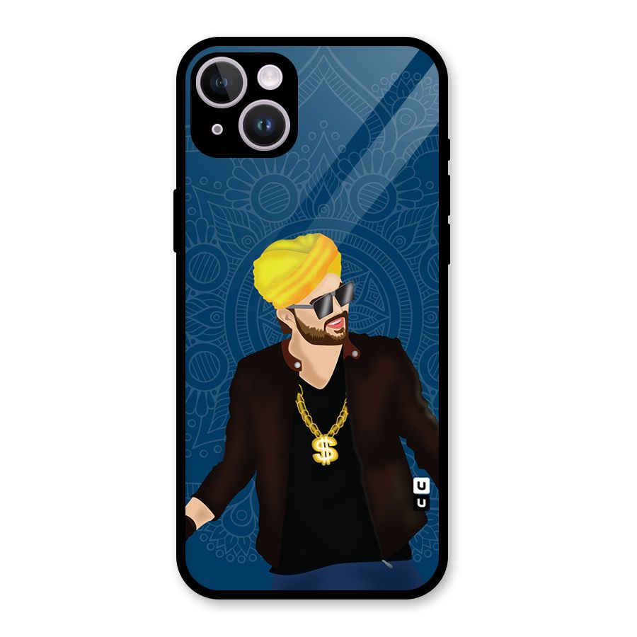 Indie Pop Illustration Glass Back Case for iPhone 14 Plus