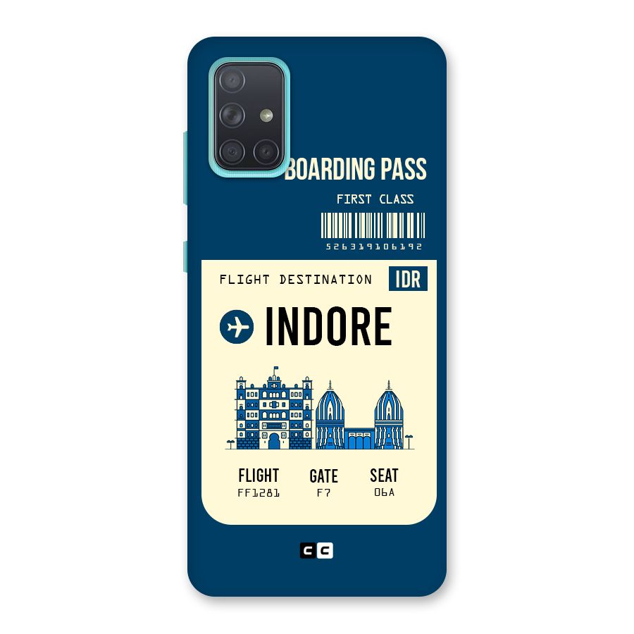 Indore Boarding Pass Back Case for Galaxy A71