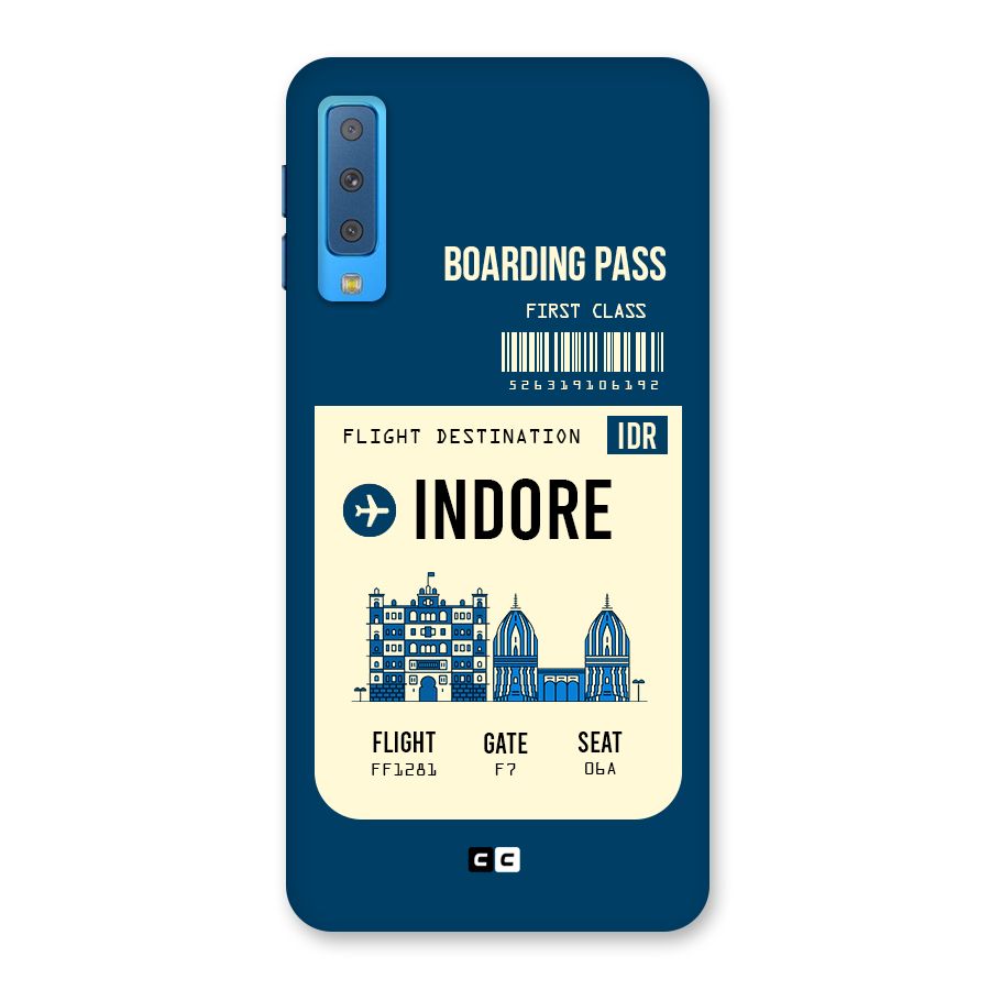 Indore Boarding Pass Back Case for Galaxy A7 (2018)
