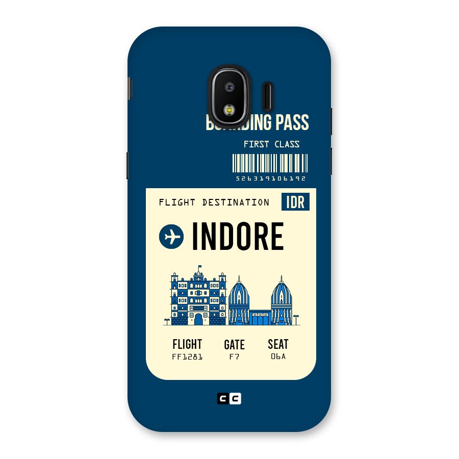 Indore Boarding Pass Back Case for Galaxy J2 Pro 2018