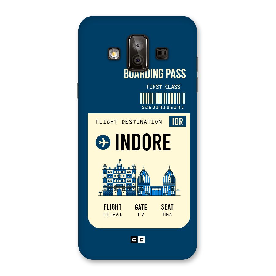 Indore Boarding Pass Back Case for Galaxy J7 Duo