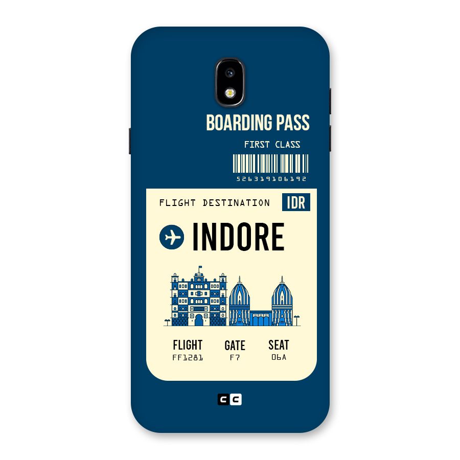 Indore Boarding Pass Back Case for Galaxy J7 Pro