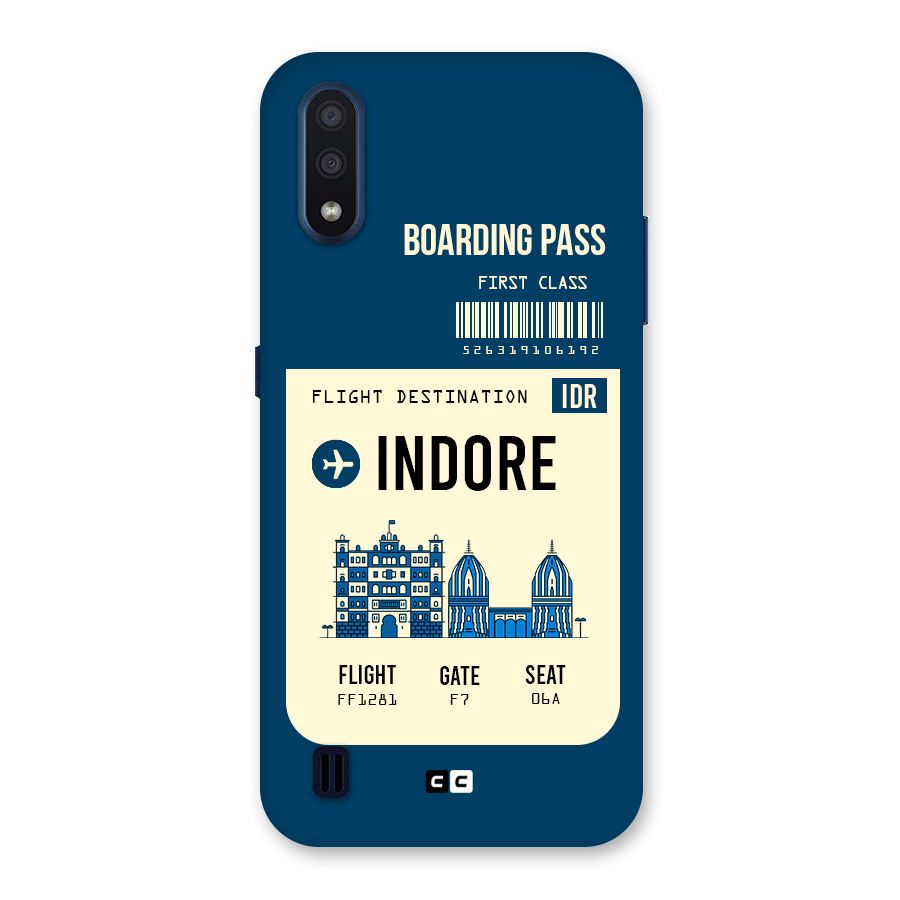Indore Boarding Pass Back Case for Galaxy M01