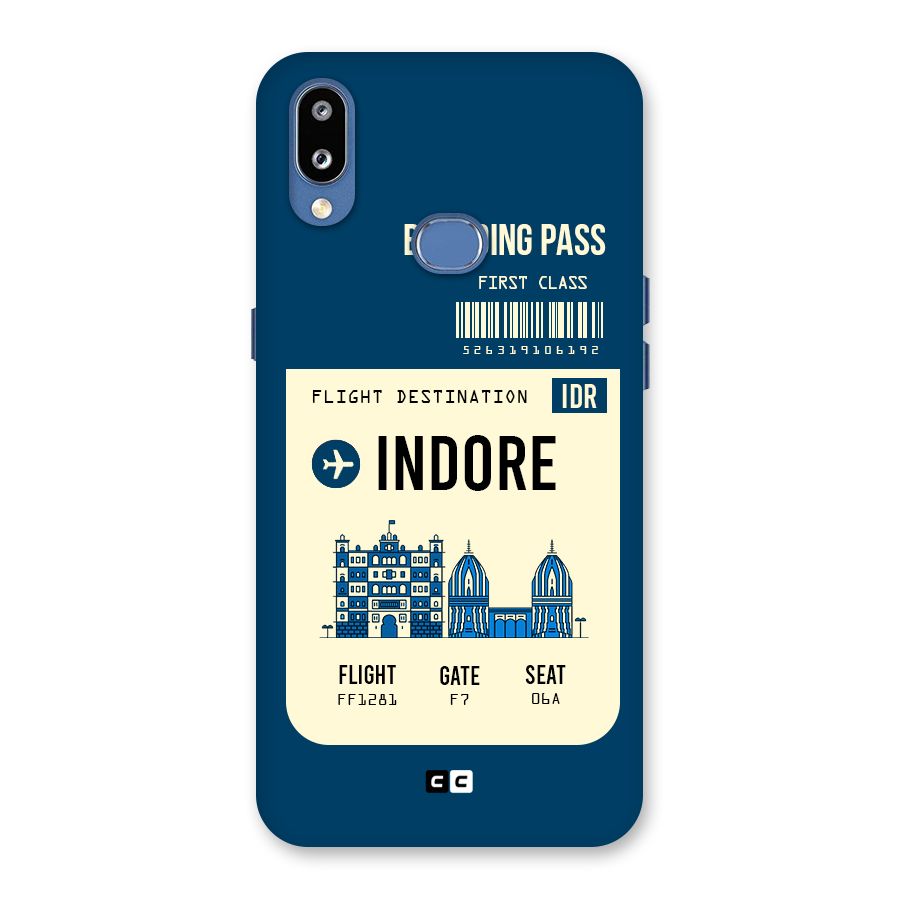 Indore Boarding Pass Back Case for Galaxy M01s