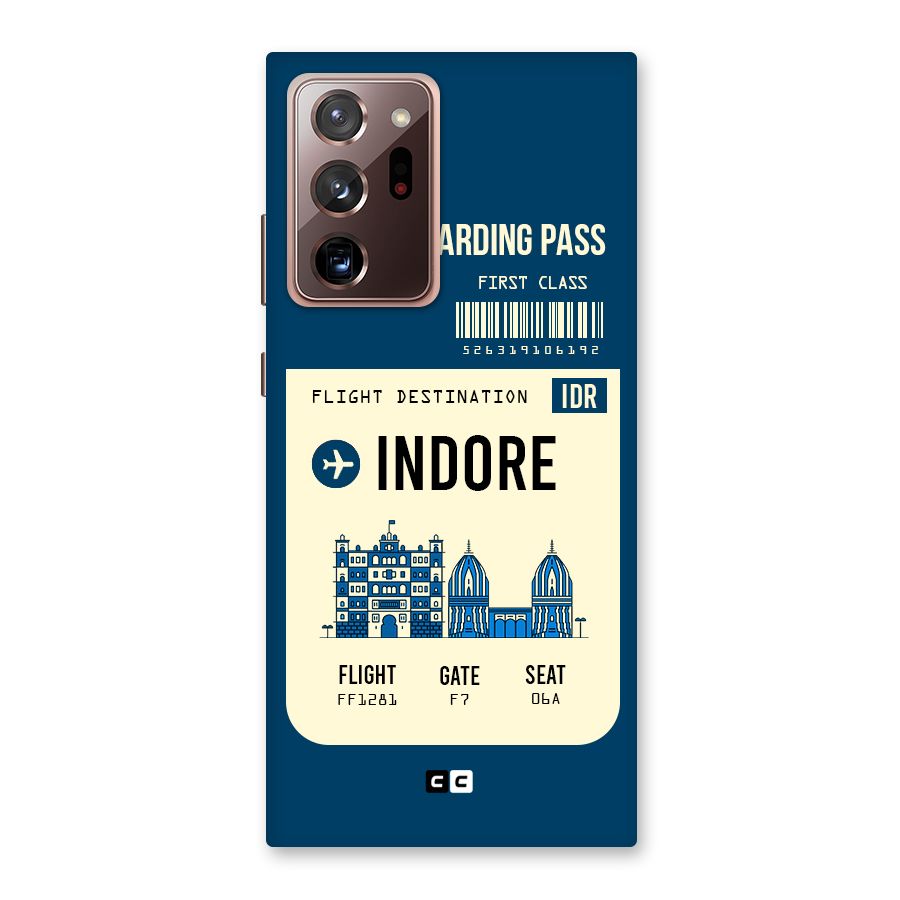 Indore Boarding Pass Back Case for Galaxy Note 20 Ultra