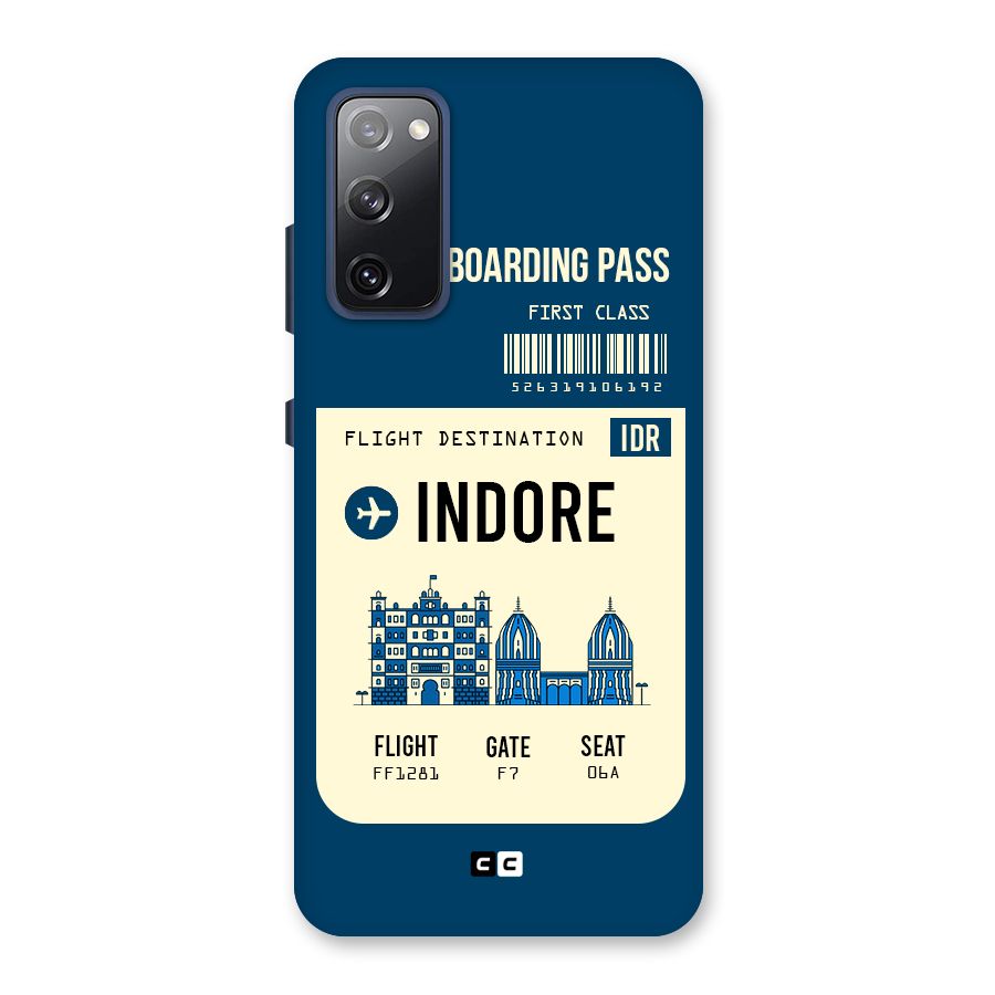 Indore Boarding Pass Back Case for Galaxy S20 FE