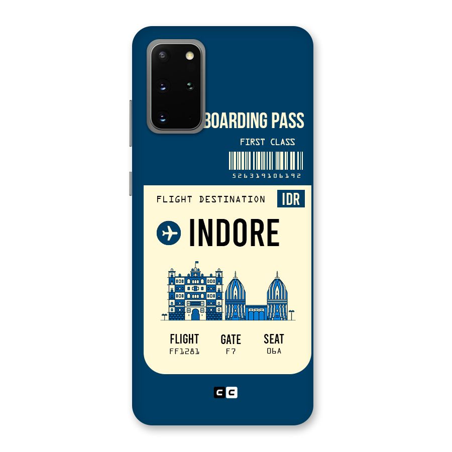 Indore Boarding Pass Back Case for Galaxy S20 Plus