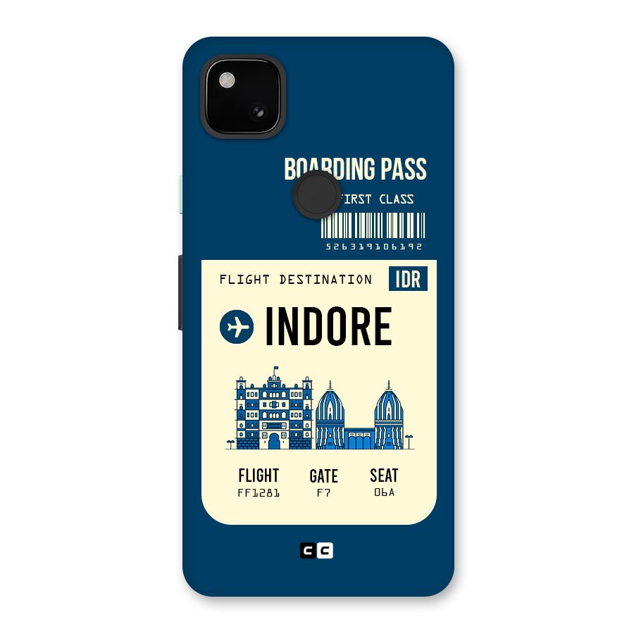 Indore Boarding Pass Back Case for Google Pixel 4a