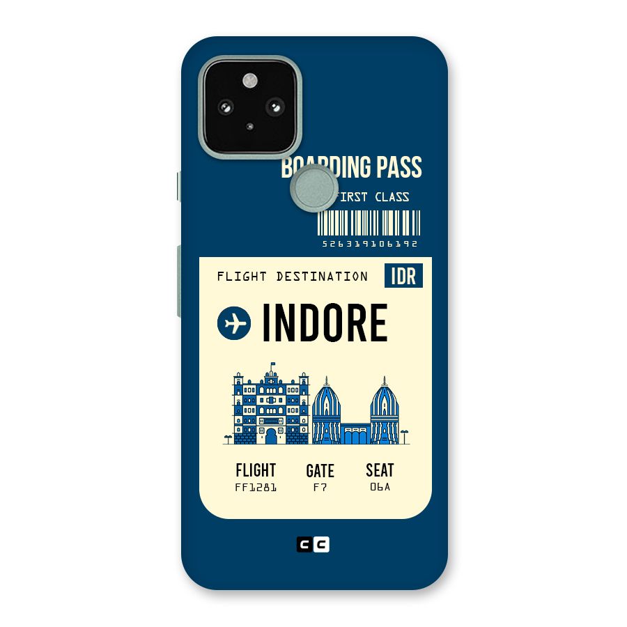 Indore Boarding Pass Back Case for Google Pixel 5