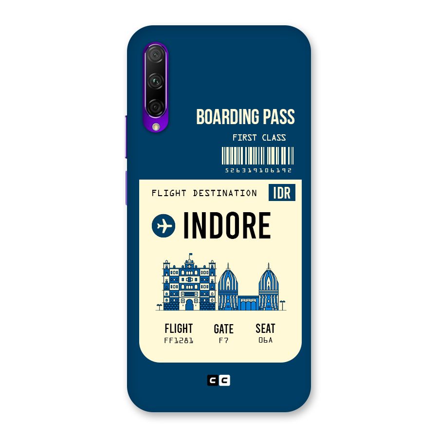 Indore Boarding Pass Back Case for Honor 9X Pro