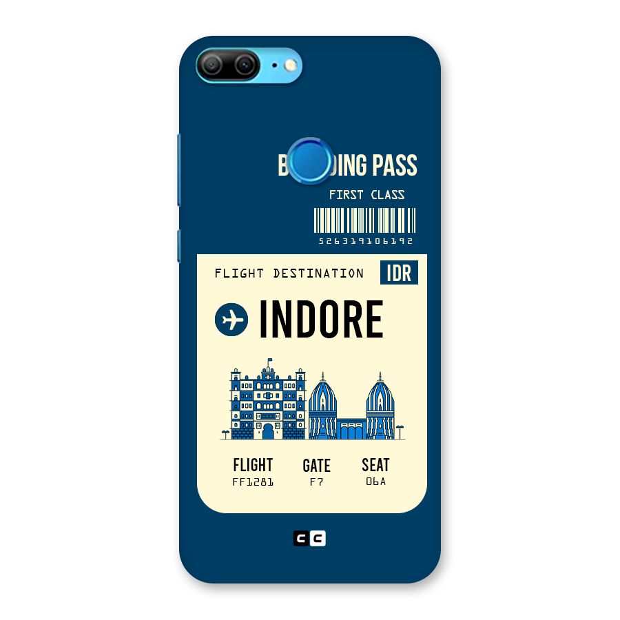 Indore Boarding Pass Back Case for Honor 9 Lite