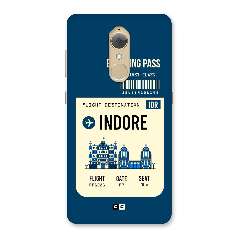 Indore Boarding Pass Back Case for Lenovo K8