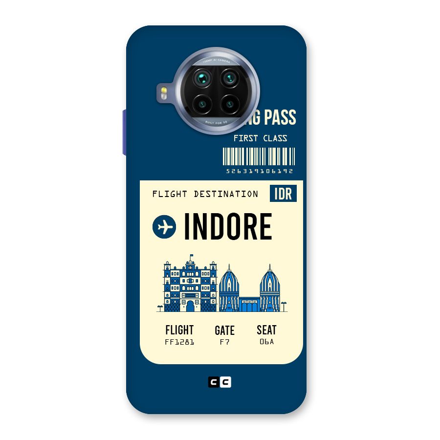 Indore Boarding Pass Back Case for Mi 10i