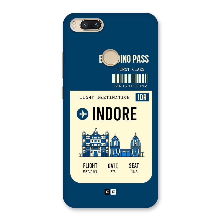Indore Boarding Pass Back Case for Mi A1