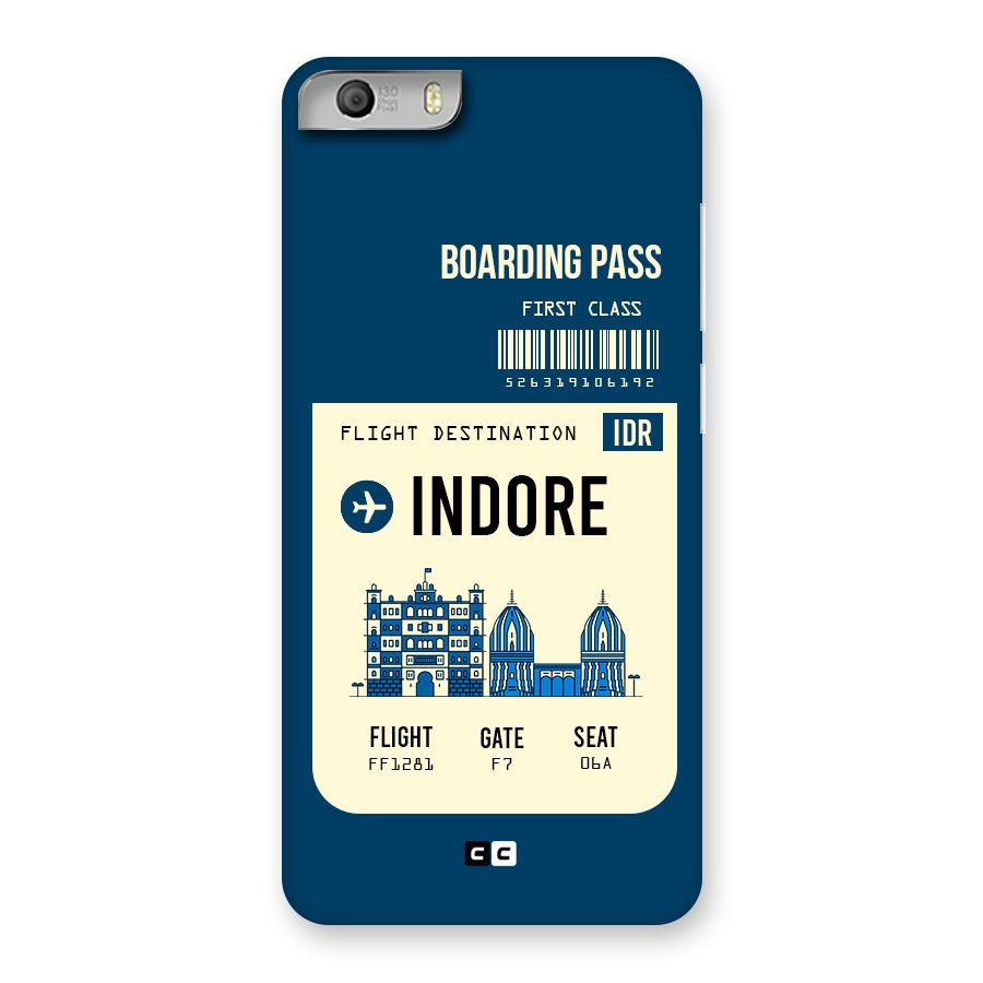 Indore Boarding Pass Back Case for Micromax Canvas Knight 2