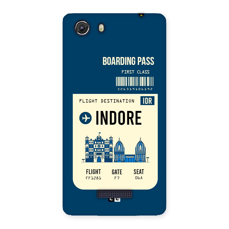 Indore Boarding Pass Back Case for Micromax Unite 3