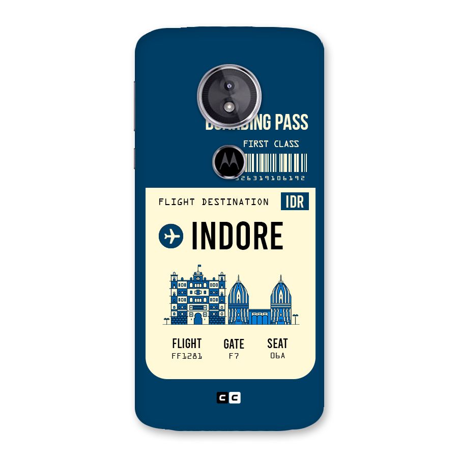 Indore Boarding Pass Back Case for Moto E5