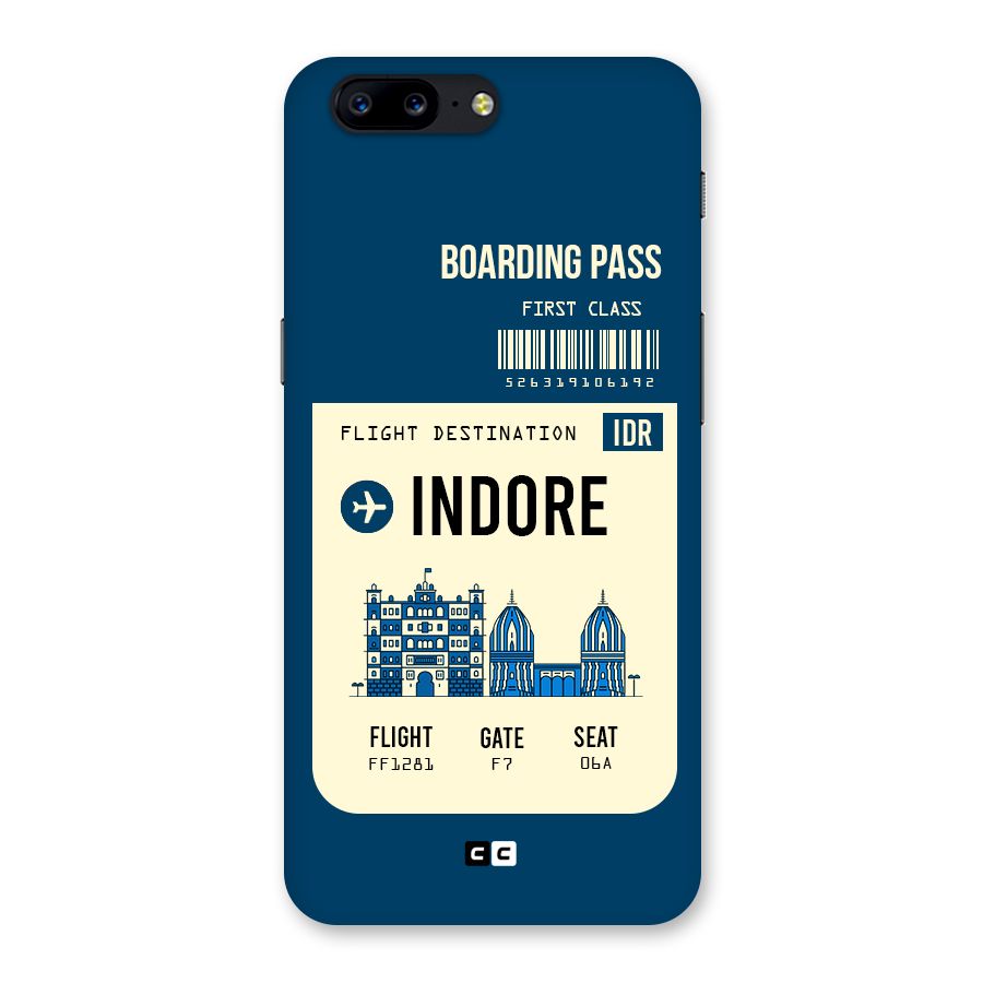Indore Boarding Pass Back Case for OnePlus 5