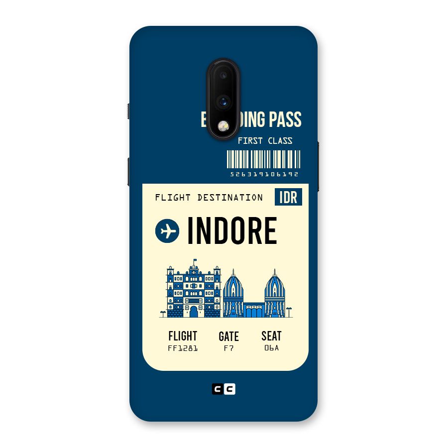 Indore Boarding Pass Back Case for OnePlus 7