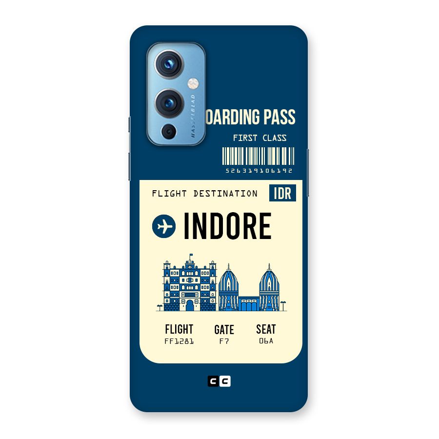 Indore Boarding Pass Back Case for OnePlus 9