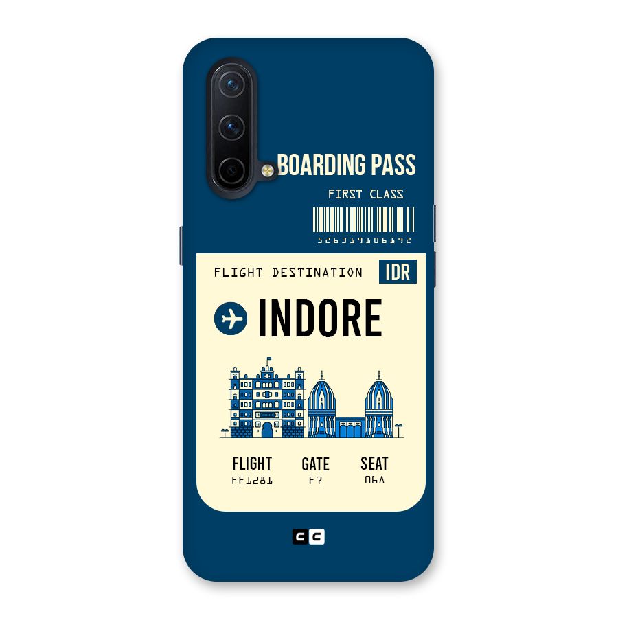 Indore Boarding Pass Back Case for OnePlus Nord CE 5G