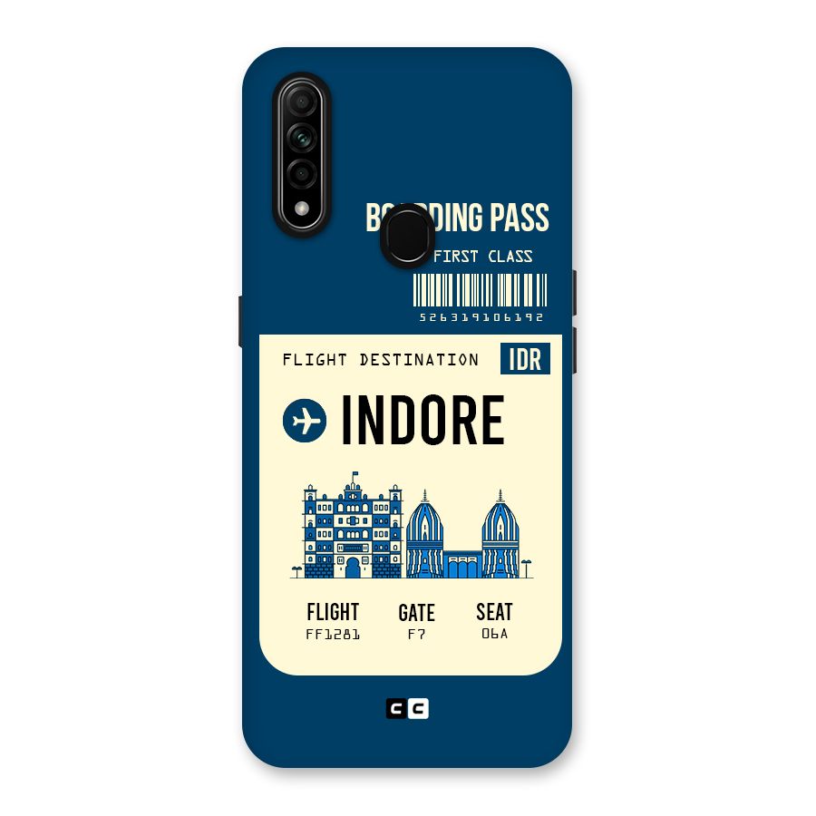 Indore Boarding Pass Back Case for Oppo A31