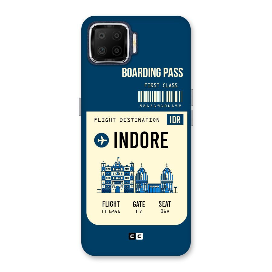 Indore Boarding Pass Back Case for Oppo F17