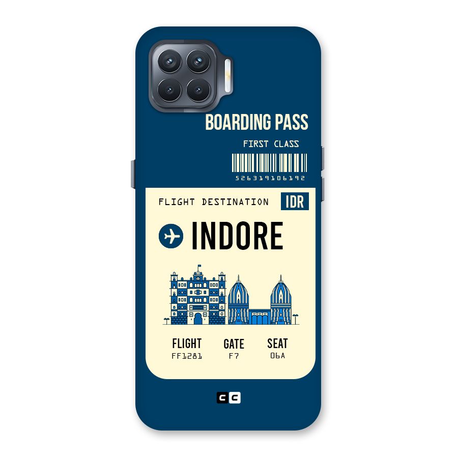 Indore Boarding Pass Back Case for Oppo F17 Pro
