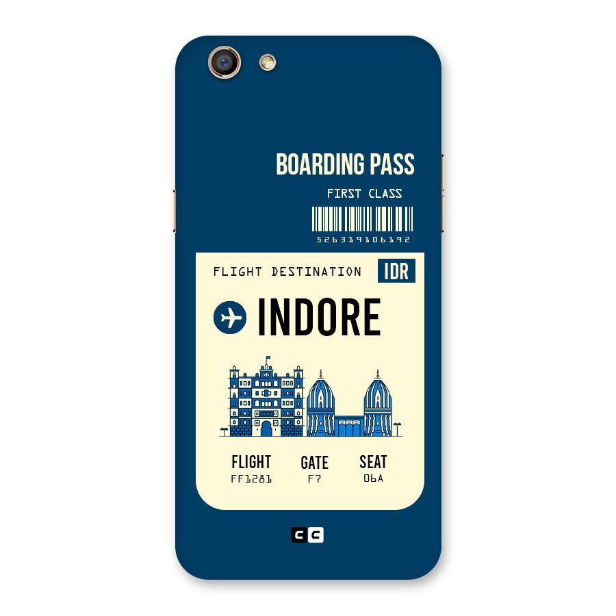 Indore Boarding Pass Back Case for Oppo F3