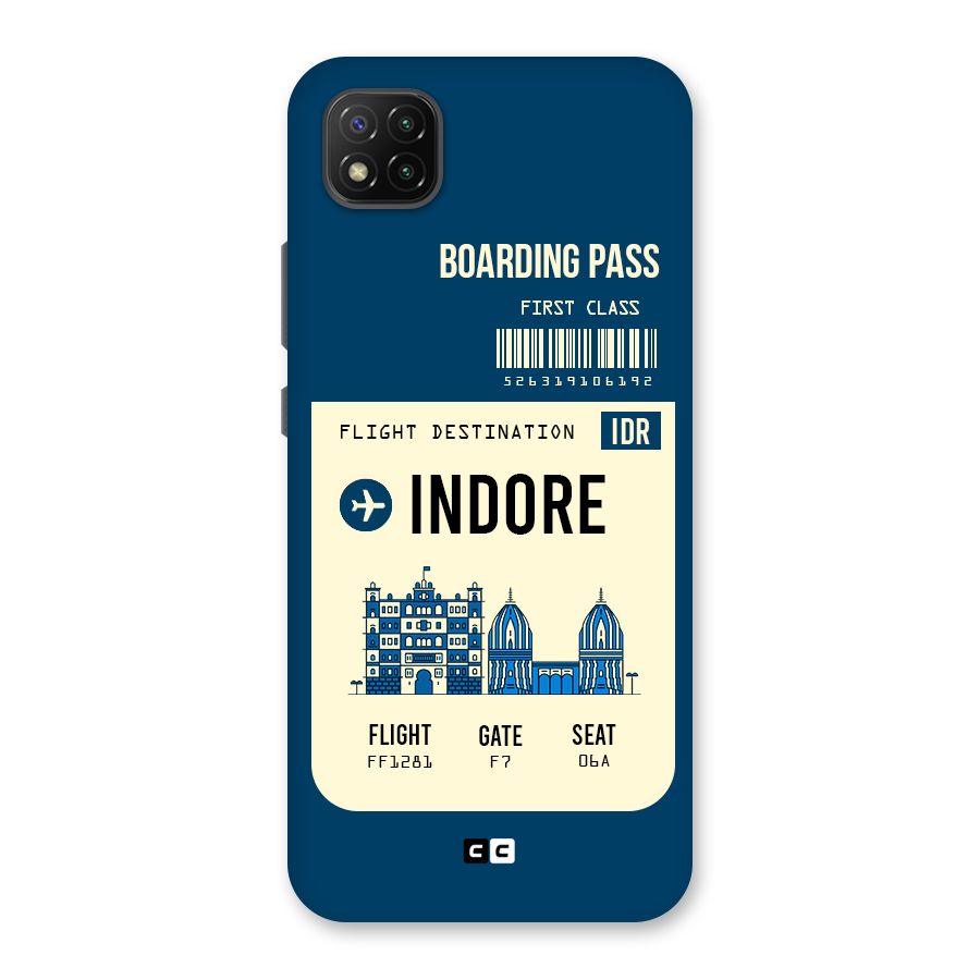Indore Boarding Pass Back Case for Poco C3