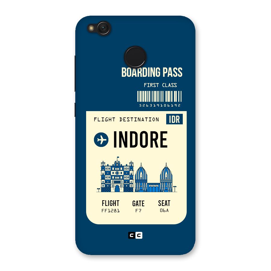 Indore Boarding Pass Back Case for Redmi 4