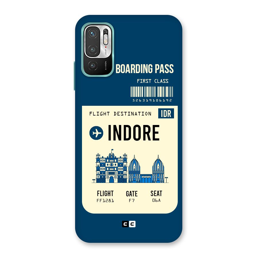 Indore Boarding Pass Back Case for Redmi Note 10T 5G
